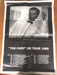 Gary Numan 1985 Fury Tour Poster